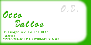 otto dallos business card