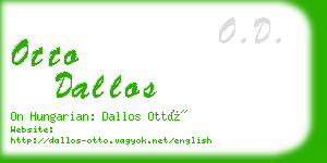 otto dallos business card